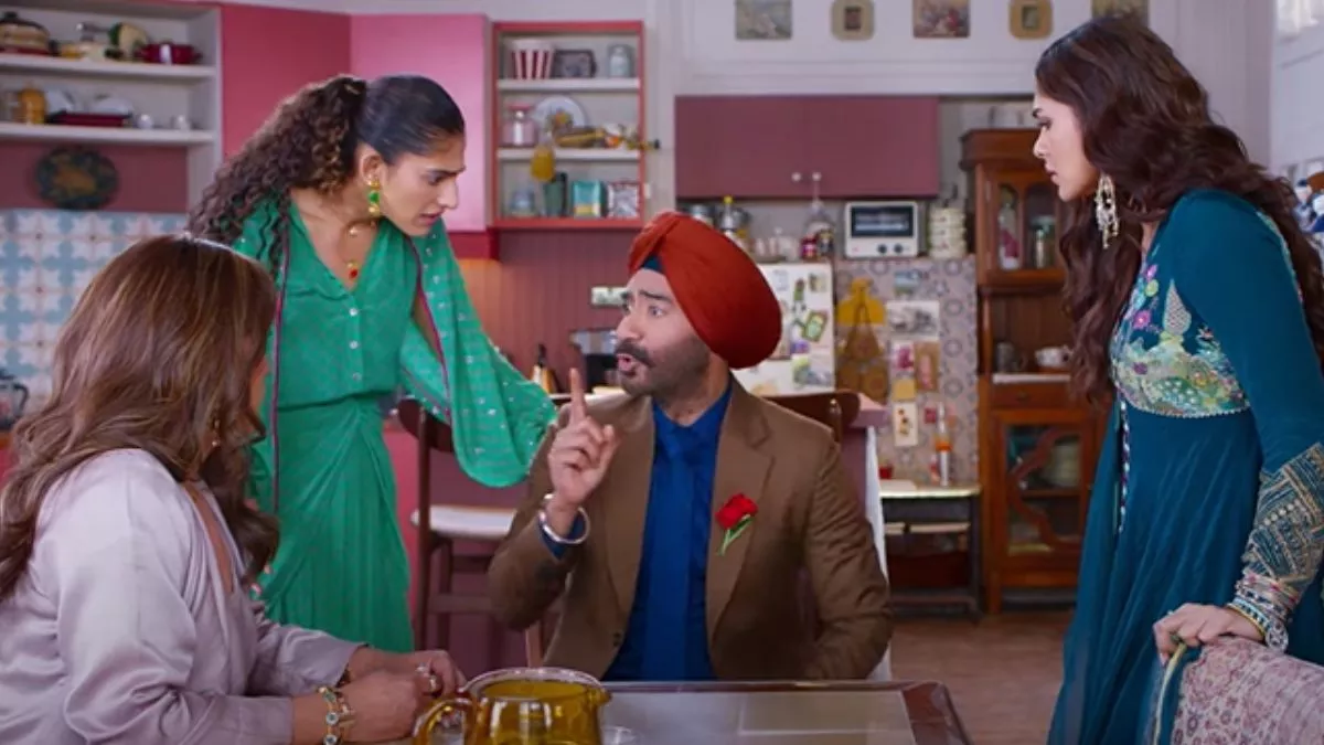 Alt Text for Thumbnail Image: "Son Of Sardaar 2 Trailer - Ajay Devgn Mrunal Thakur Scene"