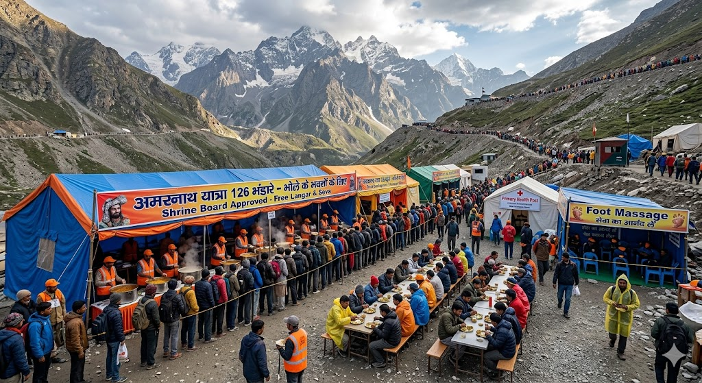 Amarnath Yatra 126 Langars की नई लिस्ट जारी