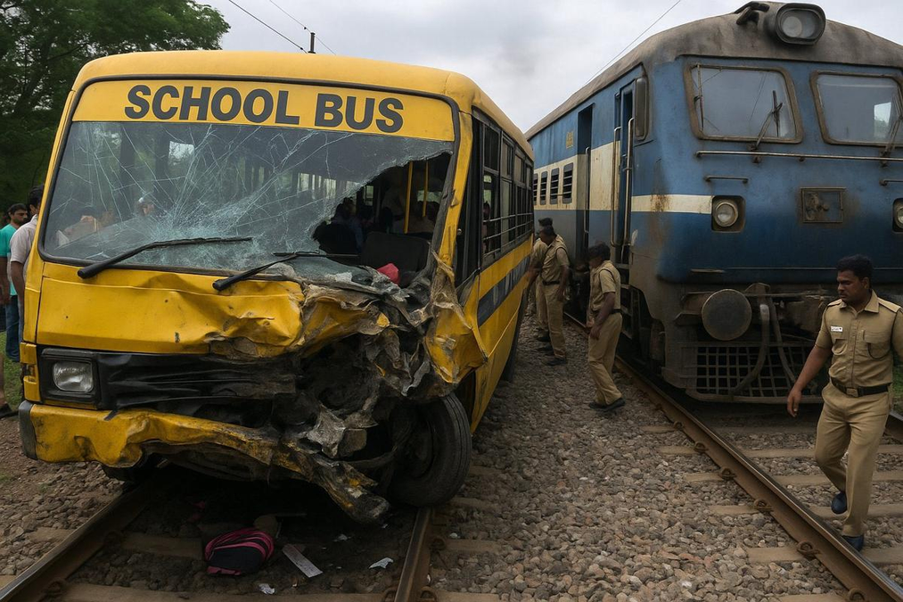 Murshidabad School Van Collides With Passenger Train: बंगाल में भीषण हादसा, 3 छात्रों की मौत!