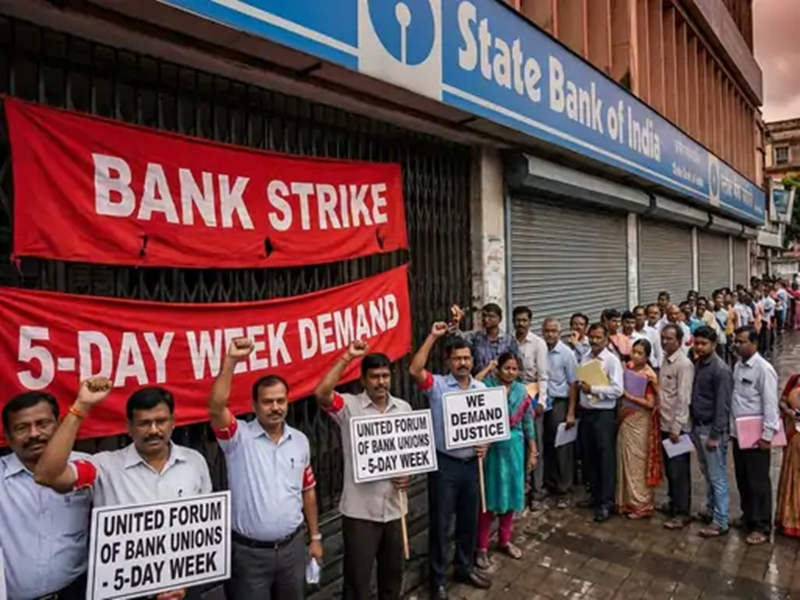 UFBU Bank Strike 5 Day Banking: 5-डे बैंकिंग की मांग पर अड़े बैंक कर्मचारी, देशव्यापी आंदोलन का एलान